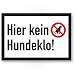 Produktbild Komma Security Hier ist kein Hundeklo Schild Hunde kacken verboten - Verbotsschild Hundeverbotsschild Verbot Hundeklo Hundekot Hundehaufen Hundekacke Hundetoilette