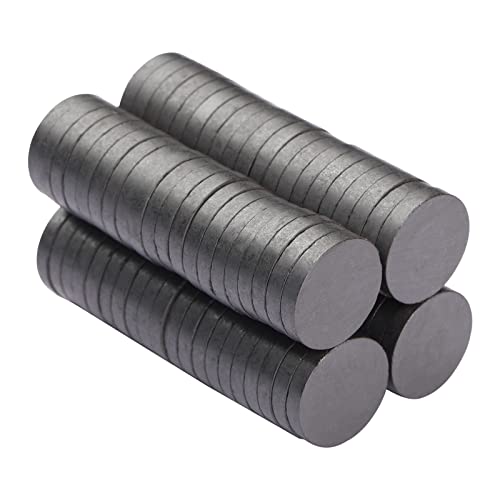 BY JMY Ceramic Industrial Magnets - 0.709 Inch (18mm) Round Disc Ceramic Magnets - Flat Circle Magnets for Crafts, Science & DIY- 80 PCs