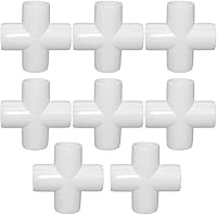 Vista 6 de Accesorio en T de PVC de 1", Conector de Codo de 3 Vías, Codo de 90 Grados con Salida Lateral Grado Muebles, Accesorios de Esquina de PVC