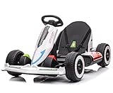 PRIME CLUB 12V Ride on Car Electric Go Kart Adjustable Length Racer Drift Car with Remote Control