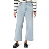 HIGH-RISE WIDE LEG CROP: Close fit through waist and hip, gradually widens at the thigh down to leg opening. Cropped, hits at the ankle. High rise, sits on or above the natural waist MIDWEIGHT LOW STRETCH DENIM: Vintage inspired authentic denim made ...
