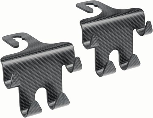 Image of Car Seat Headrest Hanger | Car Interior Accessories Stylish Universal Auto Seat Hook for for Purses & Bags, Upgraded 2 in 1 Car Headrest Hooks (Pack of 2) (Pattern-2)