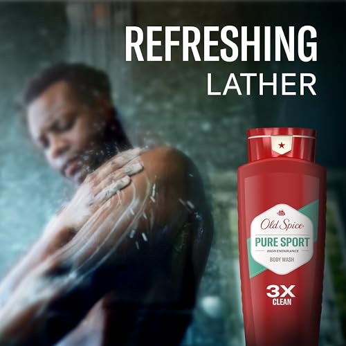 Old Spice Refreshing Body Wash for Men, High Endurance, 3X Defense, 24/7 Shower Fresh with Long Lasting Scent, Pure Sport Scent, 24 oz (Pack of 2) - image 7