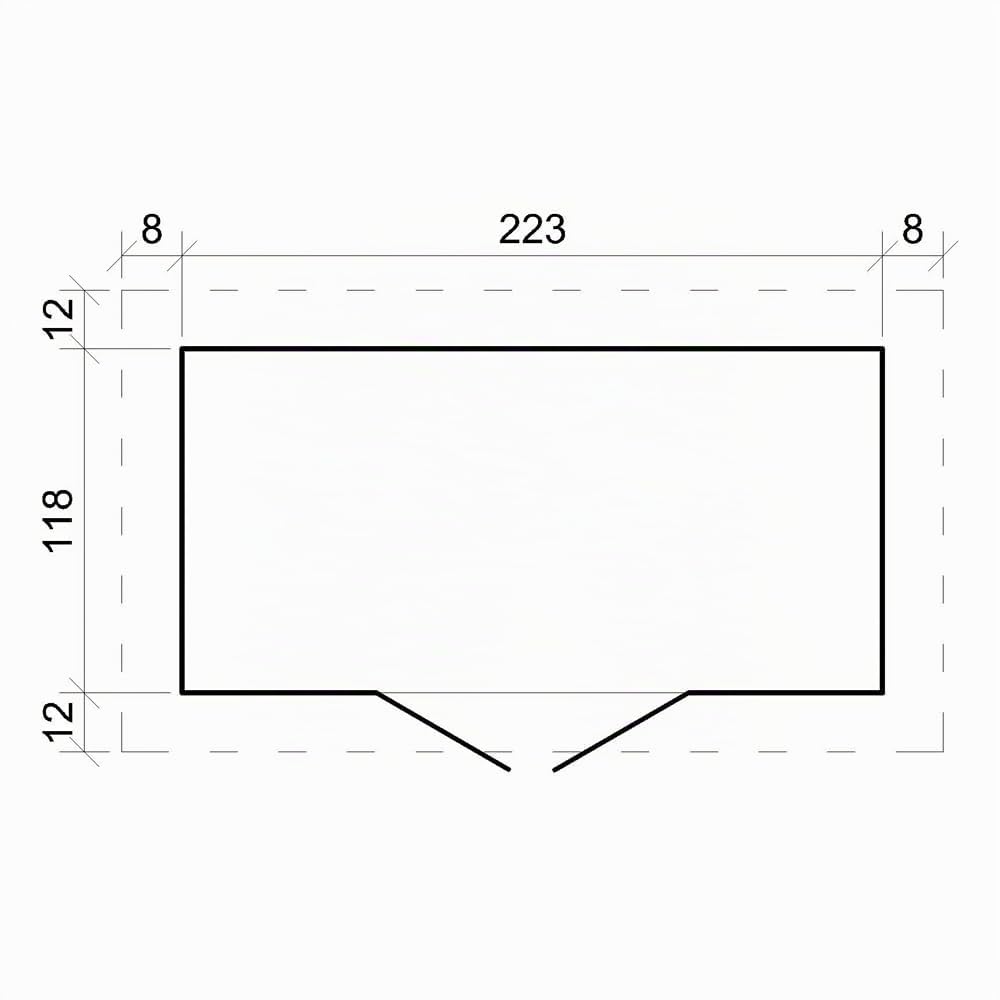 Casa de Almacenamiento jardín con Suelo TRATADO 142x239x200 cm/2.63 m2 - Caseta para Exterior jardín - Cobertizo de Madera pequeño - Techo, Ventanas- TIMBELA M310C+M310G