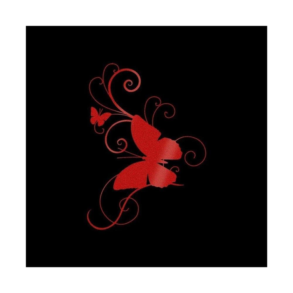 1PC Car Sticker Butterfly Vinyl Stickers and Decals Vinyl Car Styling(Reflective Red)