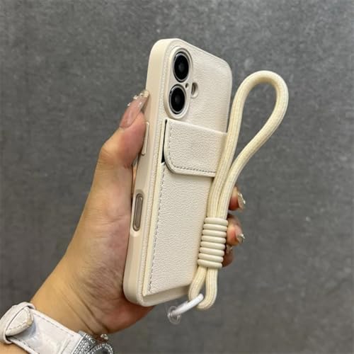 Étui portefeuille iPhone 11 Blanc anti-choc avec support vidéo