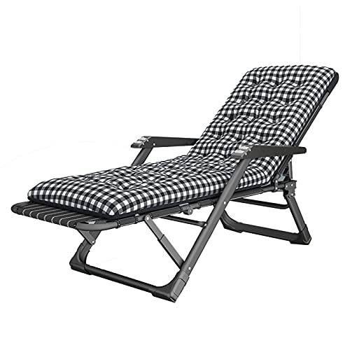 Chaise longue pliante avec appui-tête pour soulager le dos au jardin