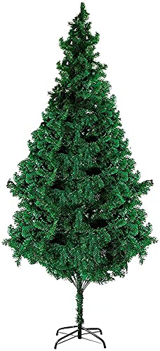 Árbol de Navidad artificial de pino flocado CLSDRZC de PVC denso para exterior de 120 cm