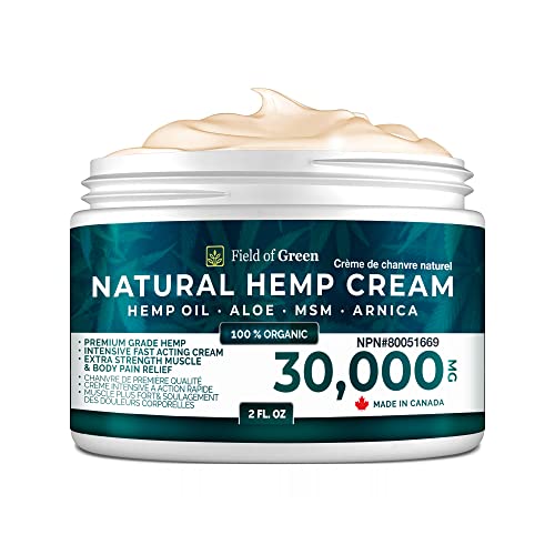 Field of Green Hempseed Relief 30,000MG Cream Maximum Strength for