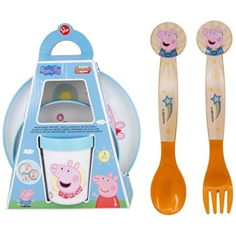 Peppa Pig 5 Piece Children's Dining Set Cover