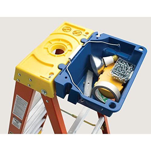 Werner 6204 Stepladders, 4' Length, 19.92" Base Width, 7" Height, Orange, 4 Ft #TOP3