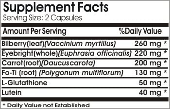 Miniatura 2 de Eye Max con luteína 40 mg  180 cápsulas - Sin aditivos  Naturetition Supplements
