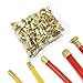 50pc Brass Compression Sleeves - 11.5-16mm for Plumbing/Industrial Pipes (Copper-Alloy Exhaust Connectors)(13mm)