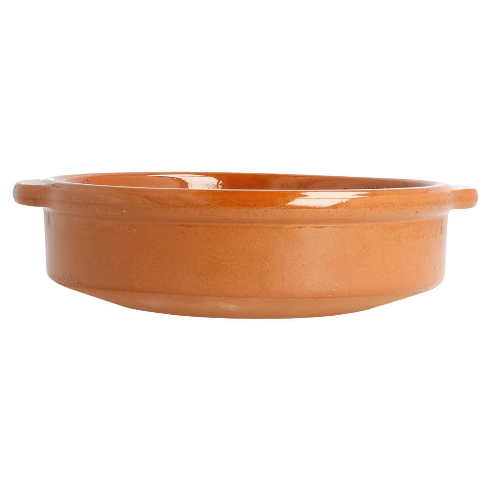Casseruola Terracotta Con Manici Ø 15X4,5 Cm Marrone Rosso Ceramica - 20 Unità