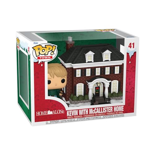 Funko Pop! Town: Home Alone - Kevin McCallister with Home - Figura de Vinilo Coleccionable - Idea de Regalo- Mercancia Oficial - Juguetes para Niños y Adultos - Movies Fans