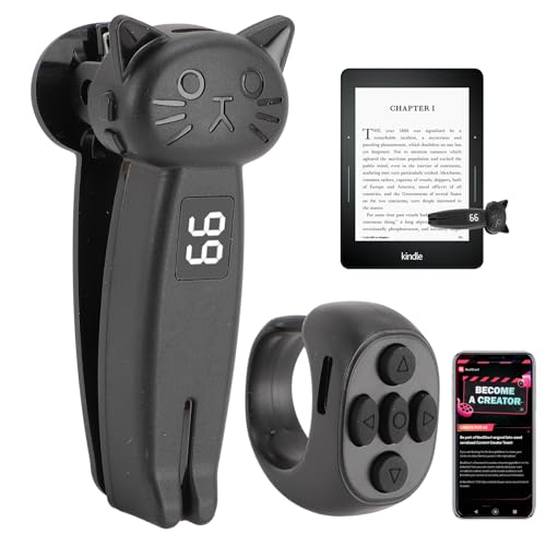 Control Remoto Page Turner para Paperwhite EReader Phone Tablet, Video Selfie Tomar Fotos Cámara Grabación de Video Disparadores Remotos, Page Turner Clicker para Lectura de