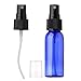 SINIDE Plastic Spray Bottles 30ML - 4 Pack 1oz Cobalt Blue Empty PET Refillable Cosmetic Perfume Atomizer Container with Fine Mist Sprayer for Essential Oils,liquids,Aromatherapy,Travel Size (Blue)
