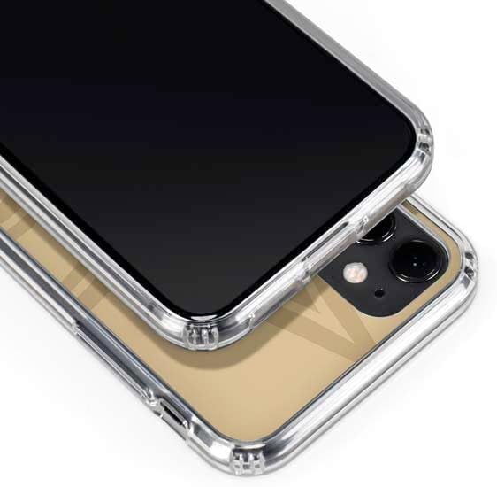 Skinit Clear Phone Case Compatible with iPhone 11 - Officially Licensed NFL New Orleans Saints Double Vision Design