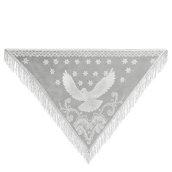pmw Christian Church Scarf for Altar & Pulpit – Triangular Scarf | Holy Communion, Prayer, Worship & Church Decoration Cover - White Color - Pack of 1-picture-21
