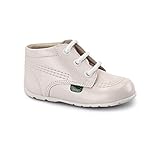 Doublure en cuir et tissu Kickers Kick Hi B, Chaussures premiers pas Mixte Enfant - Rose (Light Pink), 20 EU