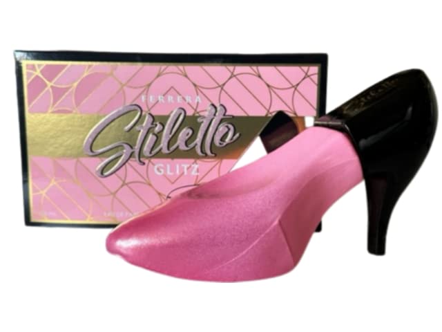 TWISHA Ferrera Stiletto Glitz - Tacón bajo para mujer, 3.4 onzas, 3.4 fl oz (inspirado en Good Girl) Natural Spray