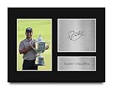 HWC Trading Xander Schauffele Gifts Printed Signed Autograph Picture for Golf Memorabilia Fans - US Letter (ID-009075)