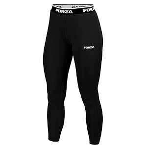FORZA Women’s Base Layer Leggings [XS-XL] | Thermal Compression Sports Tights for Running, Gym, Yoga, Football | Quick Dry, Sweat Wicking & Anti-Odour