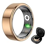COLMI R02 Sports Tracking Smart Ring, Record time, Steps, Calories, Suitable for Men and Women, Heart Rate, Blood Oxygen, Sleep, with Charging Compartment. (Rose Gold, #7)