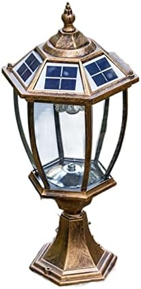 Solar Aluminum Pillar Lights Outdoor Garden Decoration Waterproof Home Villa Solar Modern Powered Column Head Light image 2