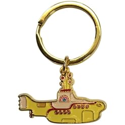 Yellow Submarine Keychain - Les Beatles, Paul McCartney, John Lennon, RIngo Starr, George Harrison