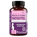 Intimate Rose Myo-Inositol & D-Chiro Inositol Supplement for Women - Hormone Balance & Ovarian Support for Women - Ideal 40:1 Ratio, Vitamin D3 + Ashwagandha