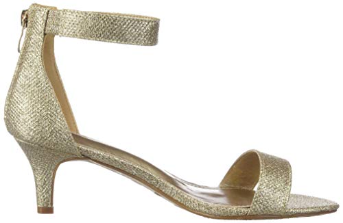 Dream Pairs Women's Fiona Gold Glitter Fashion Stilettos Open Toe Pump Heeled Sandals Size 10 B(M) Us #TOP5