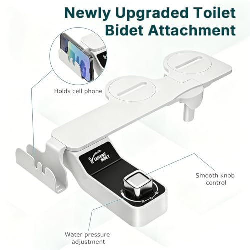 Image of HASTHIP Bidet Attachment for Toilet Ultra Adjustable Water Pressure Non Electric Cold Water Sprayer for Front and Rear Wash Bathroom Use
