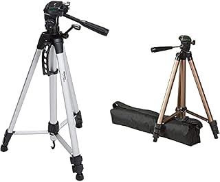 Amazon Basics 60-Inch Lightweight Tripod with Bag & 127cm (50") Lightweight Tripod with Bag