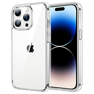JETech Case for iPhone 14 Pro 6.1-Inch, Non-Yellowing Shockproof Phone Bumper Cover, Anti-Scratch Clear Back (Clear)