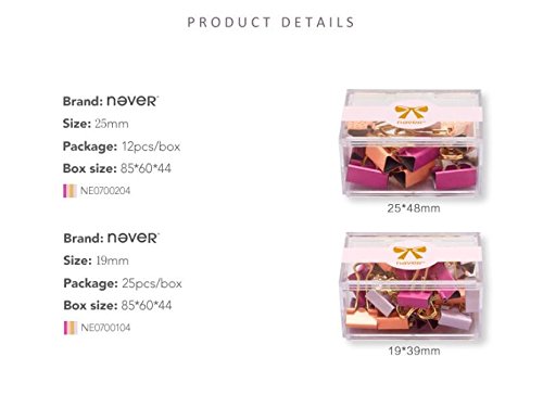 Alohha Colorful metal Binder clip guscio Style