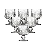 Samnuerly Lot de 6 Verres à Shot à l'ancienne fabriqués à la Machine en Verre pour spiritueux Bar à vin Cadeau de Mariage Drinkwares 1,7 oz/50 ML (Couleur : A, Taille : Taille Unique) (A One Size)