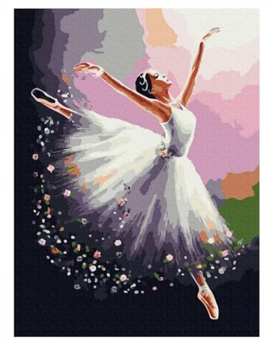 Peinture par numéros ballerine pour un moment de détente artistique à la maison