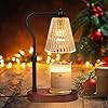 Candle Warmer Lamp with Dimmer 2 Bulbs Candle Warmer with Timer Adjustable Height for Scented Wax Jar Candles Gifts for Women Mom New Home for Woemn Mothers Day Birthday