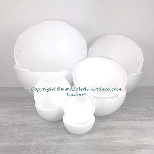 Grandes boules polystyrène séparables et légères pour décors à peindre