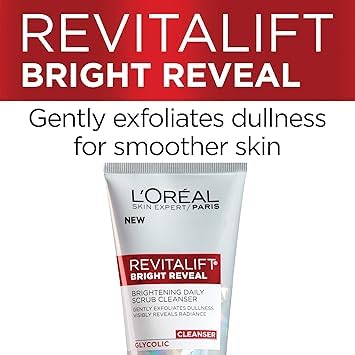 Miniatura 4 de Skincare Revitalift Bright Reveal Limpiador facial con ácido glicólico, limpiador facial diario antienvejecimiento para exfoliar la opacidad e