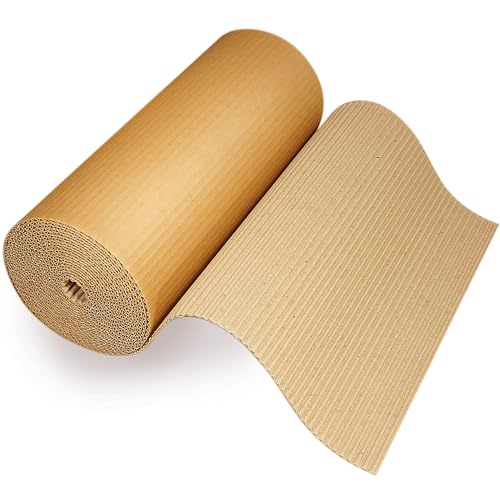 日本製 巻き段ボール (幅300mmx長さ5m) 3mm厚 片面 段ボール 巻きダンボール 引越し 梱包 養生 - サクラパック(Sakurapack) - 商品画像