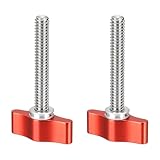 Avantages: Fabriqué en alliage d'aluminium, résistant à la rouille, robuste et durable. Le bouton de vis réglable est à ressort et peut être tiré vers le haut et tourné vers une position plus ergonomique après avoir été serré.