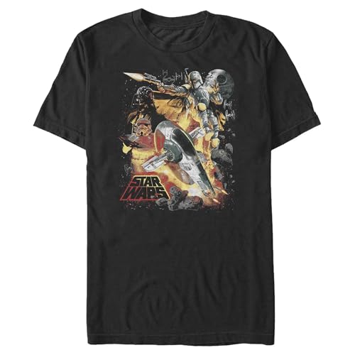 T-shirt Star Wars grande taille vêtement imprimé Force Hunter coton homme