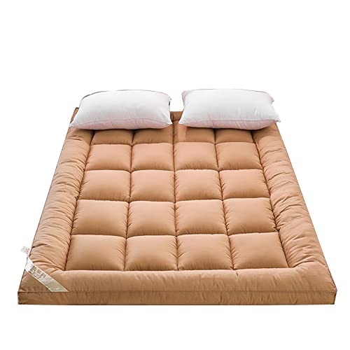 XYSQ Colchón Plegable para Dormitorio Japonés Estera De Dormir Tatami De 10cm De Grosor Futón Cama De Huéspedes Desplegable (Color : Orange, Size : 180x200cm)