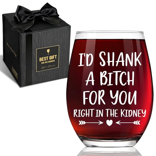 Funny Wine Glass Gift for Women, I d Shank A B for You...