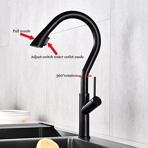 Robinet cuisine flexible mitigeur évier douchette laiton - 3