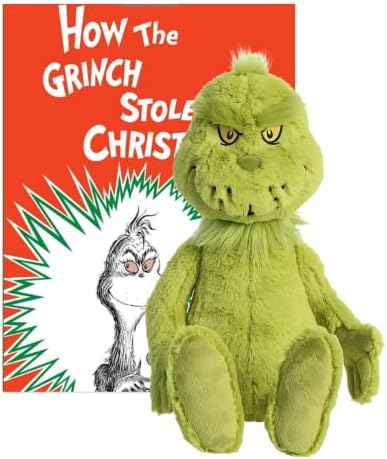 Aurora How The Grinch Stole Christmas Plush and Book Gift Set Grinch image 5