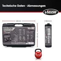 VIGOR Steckschlüsselsatz V2461, 172-teilig, Sechs- und Vierkant – Ansicht 7