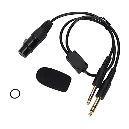 Cable Adaptador XLR a Doble Enchufe GA para Auriculares de Aviación miniatura 5
